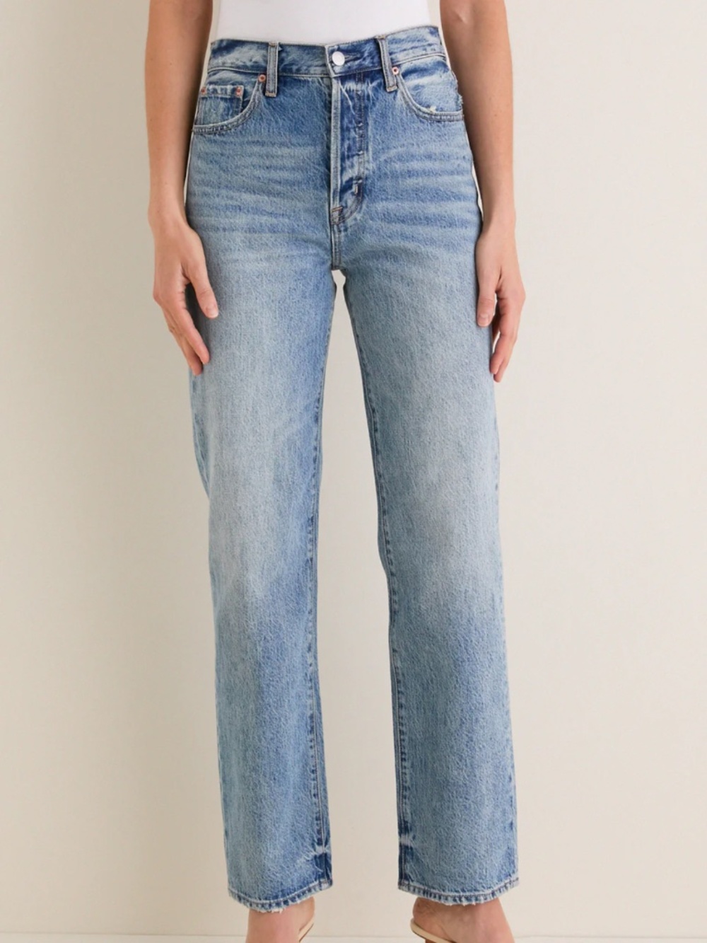 pistola Light Blue Straight Leg Jeans